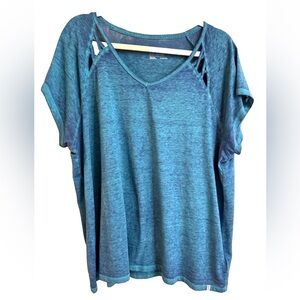 Marc New York Performance Plus Cutout Jersey Tee 2X